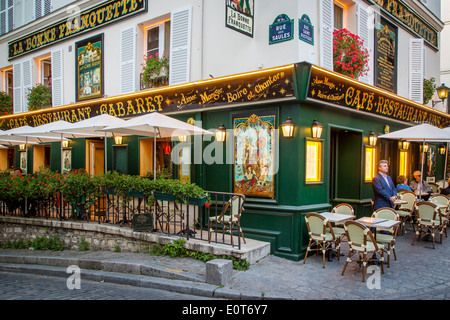 La Bonne Franquette Cafe in Montmartre, Paris France Stock Photo