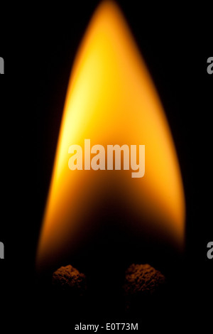 Brennendes Streichholz - Burning match Stock Photo