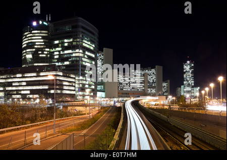 Ubahn, UNO City, Wien, Österreich - Subway,UNO City, Vienna, Austria Stock Photo