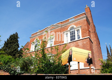 Erasmus Darwins House, Beacon Street, Lichfield, Staffordshire, England, United Kingdom, Western Europe. Stock Photo