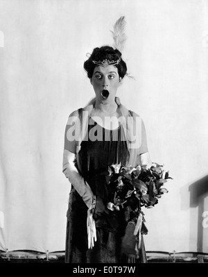 Beatrice Lillie, Stage and Film Actress, Humorous Publicity Portrait, circa 1929 Stock Photo