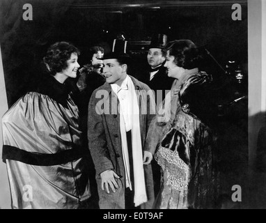 Constance Talmadge, (left), Harrison Ford, on-set of the Silent Film, 'Good Night, Paul', 1918 Stock Photo