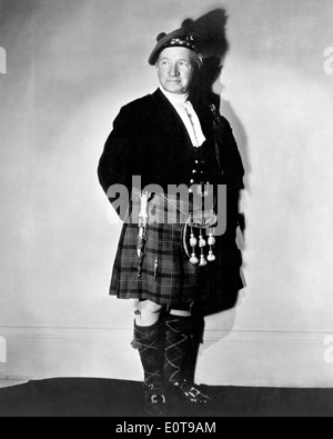 Sir Harry Lauder, Scottish Comedian and Singer, Portrait in Kilt, circa 1930's Stock Photo