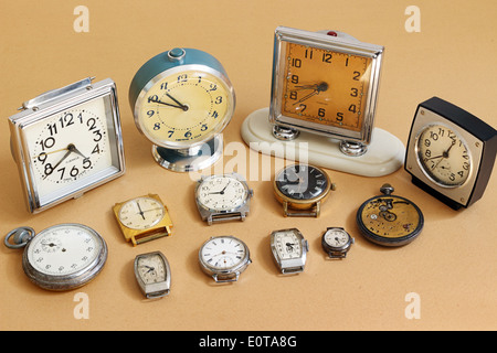 Retro Alarm Clocks And Watches Soviet