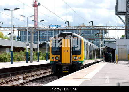 London Midland train at Northampton station Northamptonshire