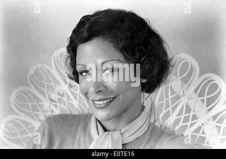 Freda Payne, Close-Up Publicity Portrait, on-set of the Film, 'Book of Numbers', 1973 Stock Photo