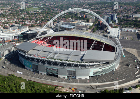 aerial view of Wembley Stadium, London, UK Stock Photo