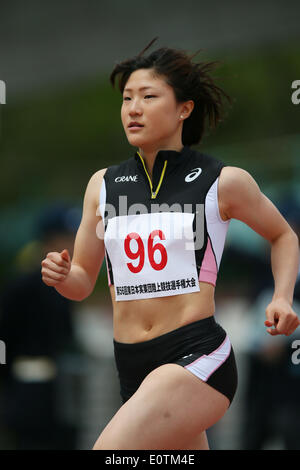 Toho Minnano Stadium, Fukushima, Japan. 18th May, 2014. Nodoka Seko, MAY 18, 2014 - Athletics : The 56th East Japan Industrial Athletics Championship Women's 100m at Toho Minnano Stadium, Fukushima, Japan. © YUTAKA/AFLO SPORT/Alamy Live News Stock Photo