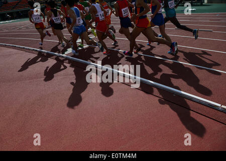 Toho Minnano Stadium, Fukushima, Japan. 18th May, 2014. Ambiance shot, MAY 18, 2014 - Athletics : The 56th East Japan Industrial Athletics Championship Men's 5000m at Toho Minnano Stadium, Fukushima, Japan. © YUTAKA/AFLO SPORT/Alamy Live News Stock Photo