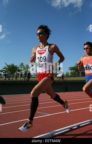 Toho Minnano Stadium, Fukushima, Japan. 18th May, 2014. Yuki Sato, MAY 18, 2014 - Athletics : The 56th East Japan Industrial Athletics Championship Men's 5000m at Toho Minnano Stadium, Fukushima, Japan. © YUTAKA/AFLO SPORT/Alamy Live News Stock Photo