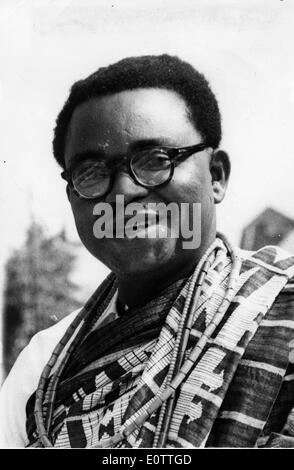 Activist Chief Anthony Enahoro in traditional dress Stock Photo