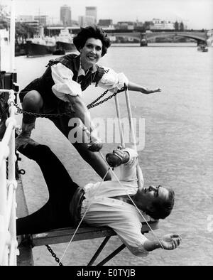 Entertainer Anita Harris in a pirate scene Stock Photo