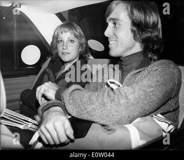 Roddy Llewellyn in the car with a woman Stock Photo