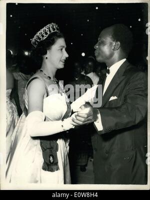 Nov. 20, 1961 - Queen Dances ''High Life'' -- With Dr. NkrumahNight Out  In Accra: H.M. The Queen and Dr. Nkrumah the President poof Ghana seen as  they dance ''High life'' a