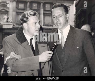 Jun 13, 1963 - London, England, United Kingdom - SIR KEITH JOSEPH arrives at the Admiralty House for a cabinet meeting.. Stock Photo