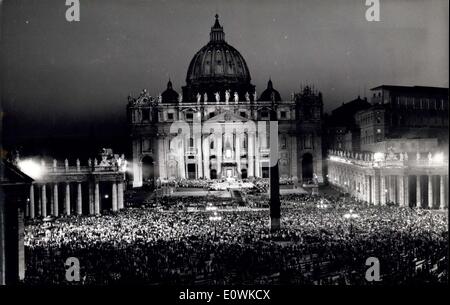 Jun. 30, 1963 - St. Peter's Square - Pope Paul Vi Eructation. Stock Photo