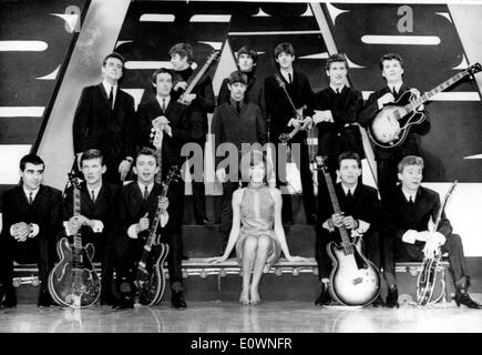 The Beatles as part of the Liverpool Sond for TV. Stock Photo