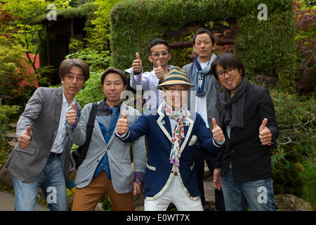 Chelsea, London, UK. 20th May 2014,Togenkyo Ð A Paradise on Earth won Gold for the best Artisan Garden designed by Kazuyuki Ishihara at the RHS Chelsea Flower Show 2014 Credit:  Keith Larby/Alamy Live News Stock Photo