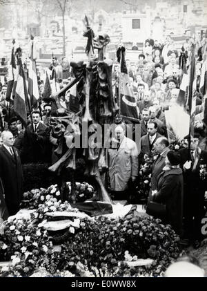 Inauguration of Buchenwald memorial Stock Photo