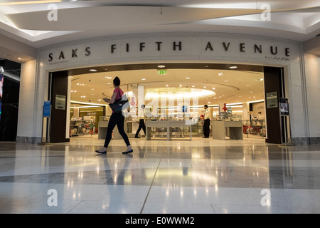 Saks Fifth Avenue store in  Burjuman shopping mall in Dubai United Arab emirates Stock Photo