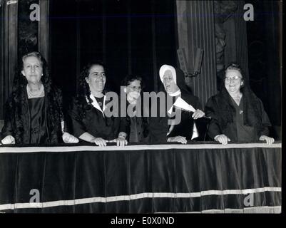 Oct. 01, 1964 - Today at the Ecumenical Council a group of auditors from left to right; Marquise Amalia of Montezemolo; Professoressa Alda Miceli President of Mission of Regalita; australian superior mothers of United States and Marie Louise Monnet first female auditor. Stock Photo