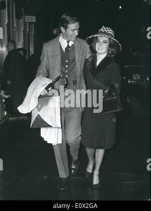 Jan. 01, 1965 - American film actress Natalie Wood and the first son on english actor David Niven, David Junior seen today in Rome, during their little stay in Rome. Natalie Wood and David Niven jr came in Rome from Switzerland, where they have passed the holiday on the snow. Stock Photo