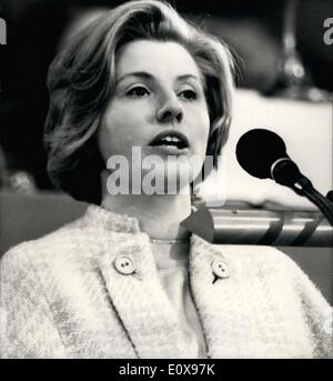 Oct. 10, 1965 - The Annual Tory Party Conference at Brighton.: Miss Elizabeth Steel, of Rancorn, speaks on the housing situation at the conference today. Stock Photo