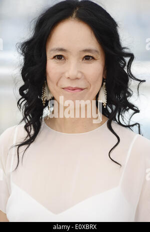 Cannes, France. 20th May, 2014. Japanese director Naomi Kawase poses during the photocall of 'Futatsume No Mado' at the 67th Cannes Film Festival in Cannes, France, May 20, 2014. The movie is presented in the Official Competition of the festival which runs from 14 to 25 May. Credit:  Ye Pingfan/Xinhua/Alamy Live News Stock Photo