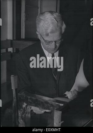 Jun. 06, 1967 - Reinhardt - Proceedings: The former Gestapo - man Gestapo - head of Oslo Helmuth Reinhardt must justify himsel Stock Photo