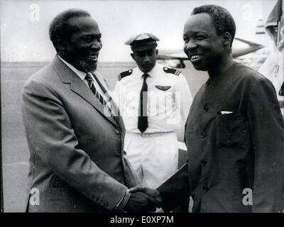 Jomo Kenyatta, President of Kenya from 1964 until his death in 1978 ...