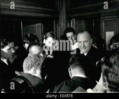 National Coal Board Chairman, Mr Ian MacGregor, jokes with newsmen as ...