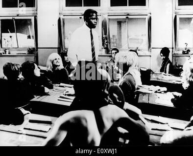 Actor Sidney Poitier in the film 'To Sir With Love' Stock Photo