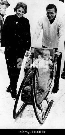 Princess Beatrix and family vacation in Austria Stock Photo