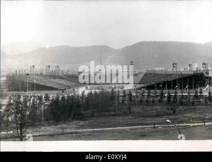 Feb. 02, 1968 - Winter Olympics To Open Tomorrow. Photo Shows: General view of the winter Olympic stadium where the opening ceremony will be held tomorrow. Stock Photo