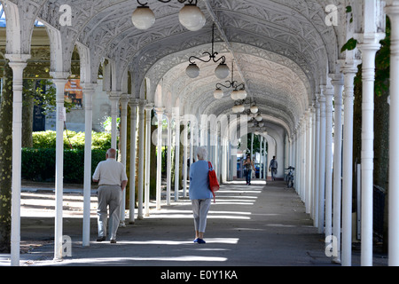 Breezeway in the Park at Vichy, Allier, France, Europe Stock Photo