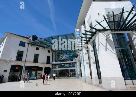 Shopping center, Les quatre chemins in Vichy, Allier, Auvergne, France Stock Photo