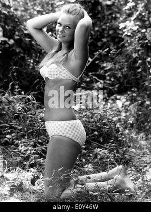 Portrait of actress Ruth Andersson on vacation Stock Photo