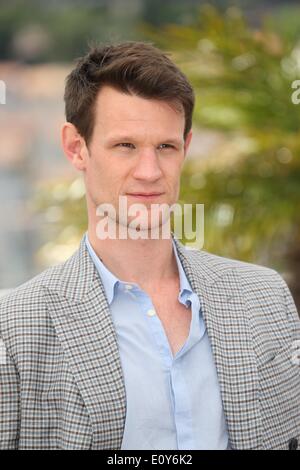 Cannes, France. 20th May, 2014. British actor Matt Smith poses during the photocall for 'Lost River' at the 67th annual Cannes Film Festival, in Cannes, France, 20 May 2014. The movie is presented in the section Un Certain Regard of the festival which runs from 14 to 25 May. Photo: Hubert Boesl/dpa NO WIRE SERVICE/dpa/Alamy Live News Stock Photo