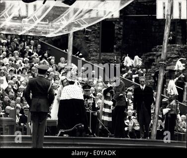 Investiture of Prince Charles as Prince of Wales 01 07 1969 Caernarvon ...