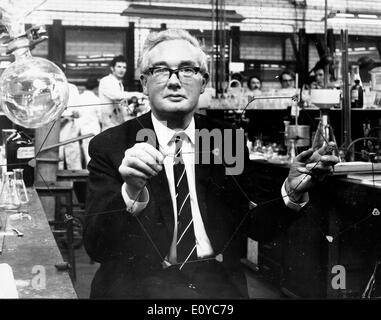 Oct 30, 1969; London, UK; Professor DEREK BARTON, 51, winner of the 1969 Nobel Prize for Chemistry. (Credit Image: © KEYSTONE Stock Photo