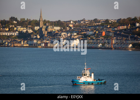 Tugboat in the harbor of Cobh, Cork Ireland Stock Photo