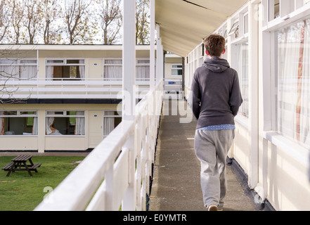 Chalets at Pontins Holiday Park, Camber Sands, Camber, East Sussex, Britain. Stock Photo