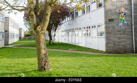 Chalets at Pontins Holiday Park, Camber Sands, Camber, East Sussex, Britain. Stock Photo