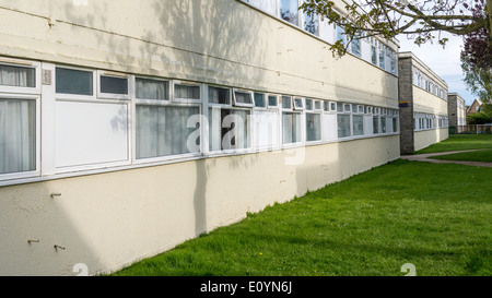 Chalets at Pontins Holiday Park, Camber Sands, Camber, East Sussex, Britain. Stock Photo