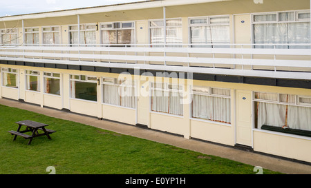 Chalets at Pontins Holiday Park, Camber Sands, Camber, East Sussex, Britain. Stock Photo