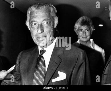 Industrialist Gianni Agnelli with his sister Susanna Stock Photo