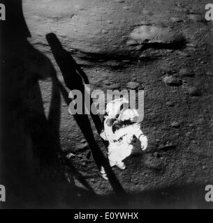 Apollo 14 Alan Shephard On The Moon Stock Photo