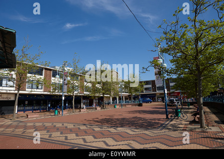 Newtown Gardens Kirkby town centre 1960s town planning Merseyside England UK Stock Photo