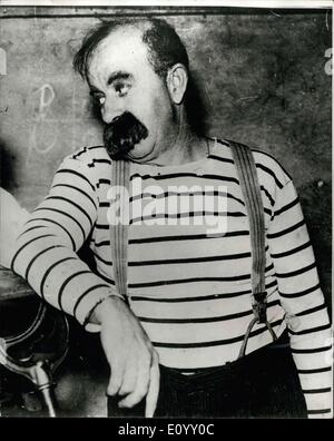 Oct. 12, 1971 - Chester Conklin dies at 83. Chester Conklin, the silent film Keystone Kop with the walrus moustache, has died at the age of 83. Conklin, a pioneer comedian in the slapstick era, appeared in hundreds of Mack Sennett shorts, often making two Keystone Kops pictures a week. Photo Shows: Chester Conklin, who has died at the age of 83. H/Keystone Stock Photo