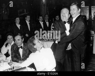 Charles Aznavour, Fernand Raynaud, Jerry Lewis Stock Photo